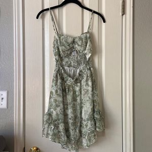 NWT sage green floral dress